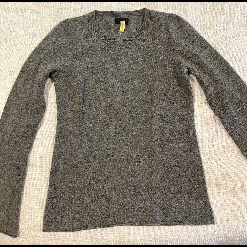 EUC J Crew cashmere sweater size XS - grey